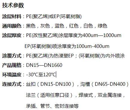 广西给水涂塑钢管批发技术参数